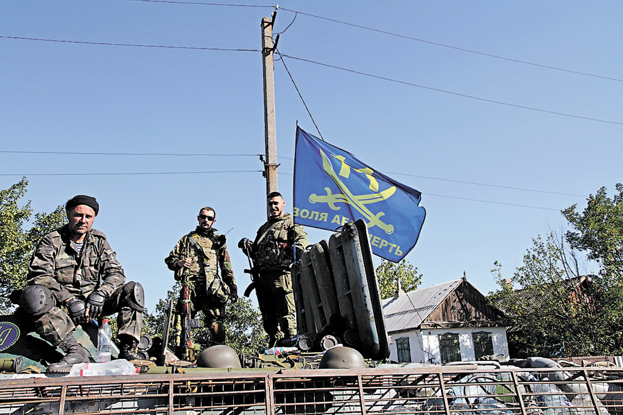 Бійці батальйону «Київська Русь» застерігають усіх, хто захоче перевірити їх на міцність, не випробовувати долю. Фото автора